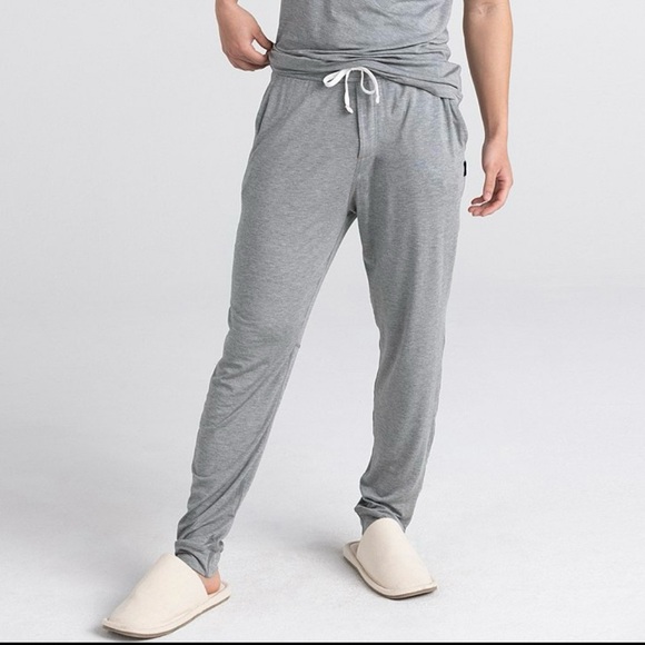 Saxx Men's Snooze Pants Joggers Light Gray Sz L Sleepwear Pajamas Leisure Comfy - Picture 1 of 11